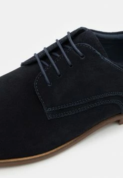Pier One LEATHER - Lace-ups - Dark Blue -Pier One Shop 0037ae4d428042f4af7249a5429406c2