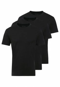 Pier One 3 PACK - Basic T-shirt - Black -Pier One Shop 005c814e690b4d8d8ed1c6e6ed983c29