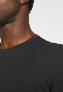 Pier One 3 PACK - Basic T-shirt - Black/mottled Dark Grey/bordeaux -Pier One Shop 04cd6e61680f434c97b57d78f55241fd