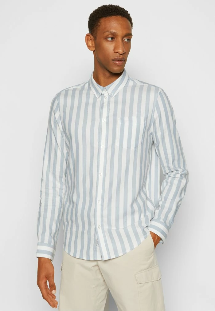 Pier One Shirt - Light Blue/white 5 Pier One Shirt - Light Blue/white - Image 5