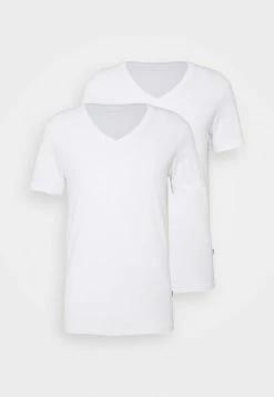 Pier One 2 PACK - Basic T-shirt - White -Pier One Shop 080dd0916ef948e18ad5bc64ef88608c
