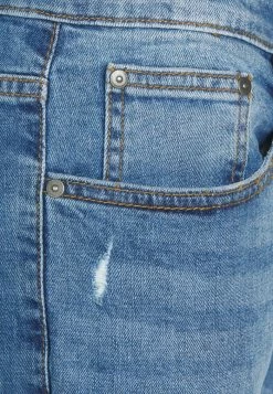 Pier One DISTRESSED DENIM SLIM FIT - Slim Fit Jeans - Light Blue -Pier One Shop 087c002818114c5e923bd5e415da7df7