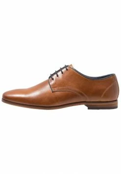 Pier One LEATHER - Smart Lace-ups - Cognac