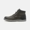 Pier One Lace-up Ankle Boots - Grey