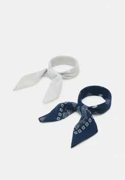 Pier One UNISEX 2 PACK - Foulard - Grey/dark Blue