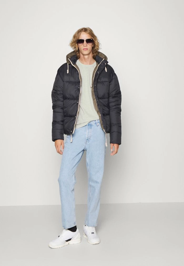 Pier One 3 PACK - Long Sleeved Top - Dark Blue/dark Grey/olive 1 Pier One 3 PACK - Long Sleeved Top - Dark Blue/dark Grey/olive