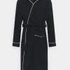 Pier One Dressing Gown - Dark Blue/white