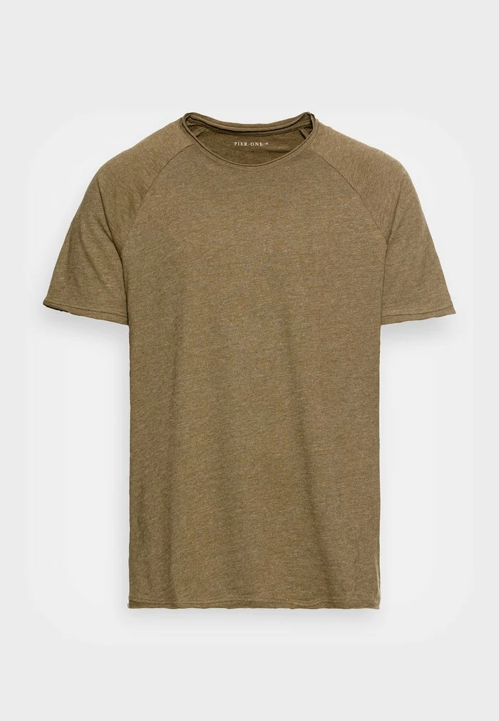 Pier One Basic T-shirt - Olive 4 Pier One Basic T-shirt - Olive - Image 4