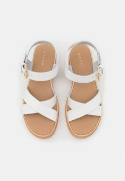 Pier One LEATHER - Sandals - White -Pier One Shop 11bbe50c8e944c548747bf06822ca79e