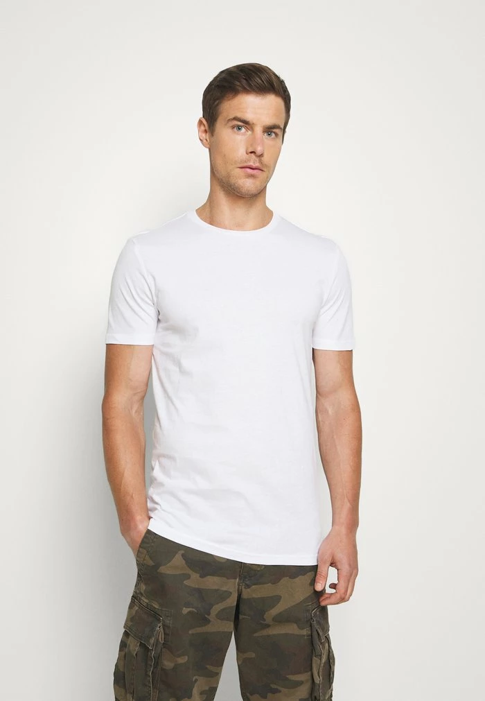 Pier One 7 PACK - Basic T-shirt - White 3 Pier One 7 PACK - Basic T-shirt - White - Image 3