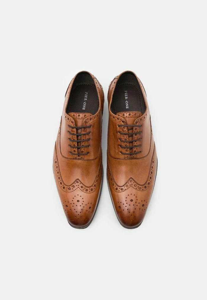 Pier One Smart Lace-ups - Cognac 4 Pier One Smart Lace-ups - Cognac - Image 4