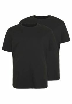 Pier One 2 PACK - Basic T-shirt - Black -Pier One Shop 17a4b0877266456bb3976cc291e7beff
