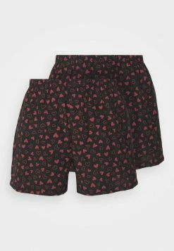 Pier One 2 PACK VALENTINES BOXER - Boxer Shorts - Black/red