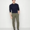 Pier One 2 PACK - Chinos - Black/olive