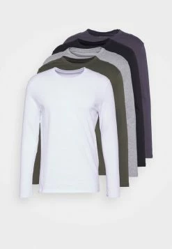 Pier One 5 PACK - Long Sleeved Top - Black/white/olive -Pier One Shop 1811e4e1633c4594abae2f43c4e4d170