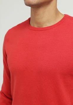 Pier One BASIC CREWNECK - Jumper - Red -Pier One Shop 18374b28cff74c639cef372376fe33b6