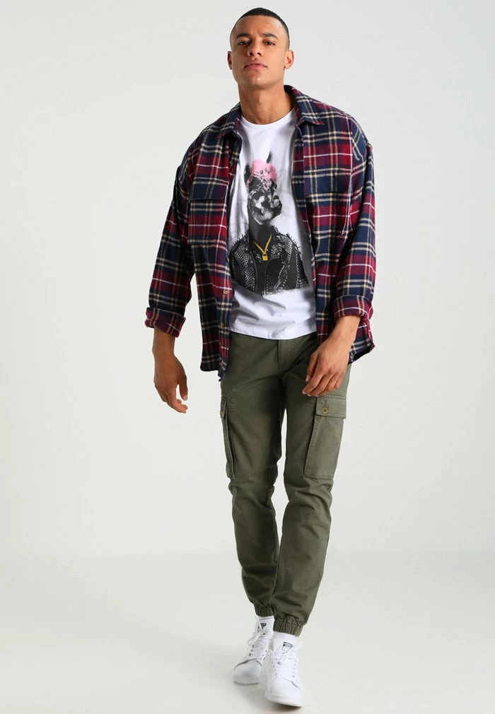 Pier One Cargo Trousers - Olive 2 Pier One Cargo Trousers - Olive - Image 2