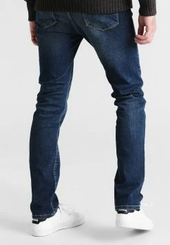 Pier One Straight Leg Jeans - Washed Dark Blue -Pier One Shop 19f71c5aa23e4aee8fbafd64cafceb95