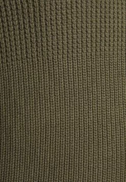 Pier One BIG STITCH MIX CREWNECK - Jumper - Olive -Pier One Shop 1c56f66834f24233b95ec34971b4c283