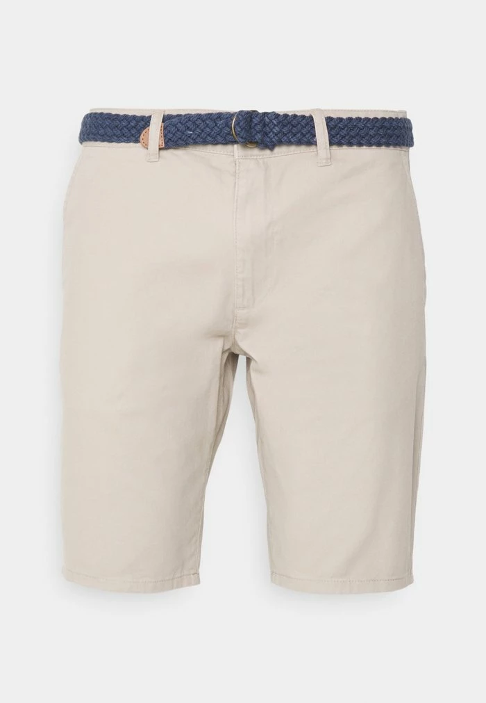 Pier One CHINOS WITH BELT - Shorts - Tan 1 Pier One CHINOS WITH BELT - Shorts - Tan