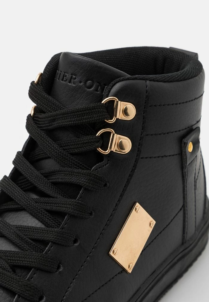 Pier One High-top Trainers - Black/gold-coloured 6 Pier One High-top Trainers - Black/gold-coloured - Image 6
