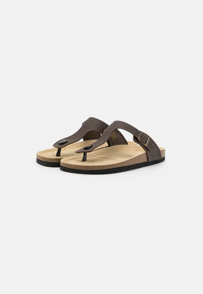 Pier One UNISEX - T-bar Sandals - Brown 2 Pier One UNISEX - T-bar Sandals - Brown - Image 2