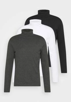 Pier One 3 PACK - Long Sleeved Top - Black/dark Grey/white 16 Pier One 3 PACK - Long Sleeved Top - Black/dark Grey/white -Pier One Shop 23cca01fc90f48cfabe009bb5c604181