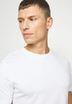 Pier One 7 PACK - Basic T-shirt - White/blue/green -Pier One Shop 250428b12b8d4cafaf02bd6331fda98c