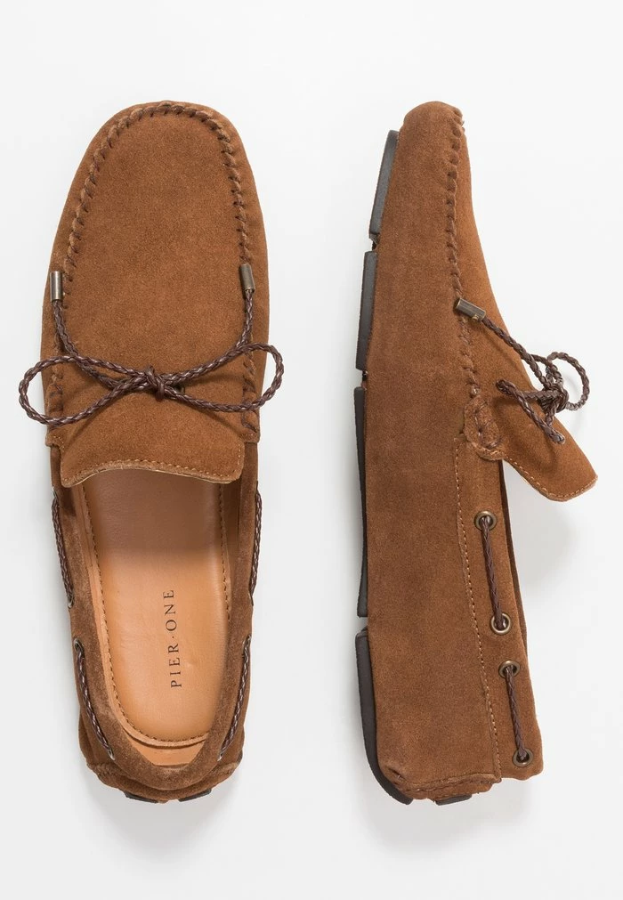 Pier One LEATHER - Moccasins - Cognac 2 Pier One LEATHER - Moccasins - Cognac - Image 2