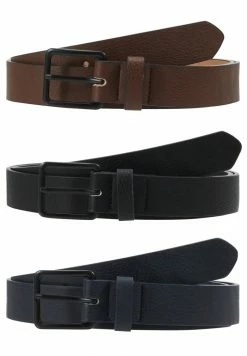 Pier One 3 PACK - Belt - Dark Blue/black/brown -Pier One Shop 2a789db15a4e40c887ba368bb30d94d9