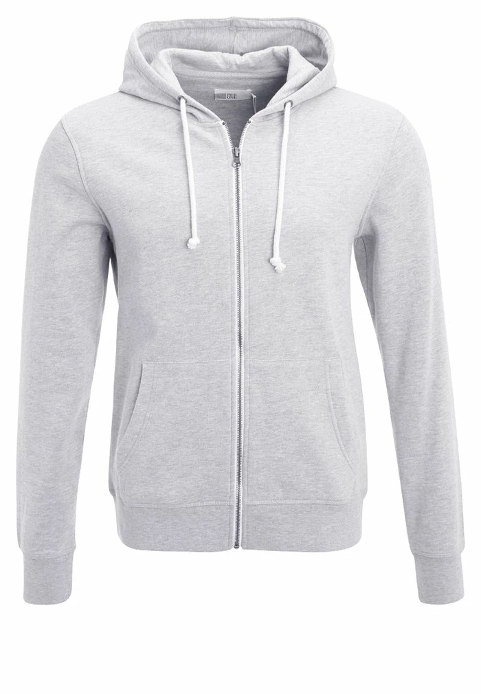 Pier One Zip-up Sweatshirt - Light Grey Melange 6 Pier One Zip-up Sweatshirt - Light Grey Melange - Image 6