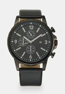 Pier One UNISEX - Chronograph Watch - Black