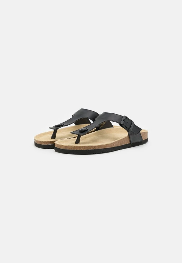 Pier One UNISEX - T-bar Sandals - Black 2 Pier One UNISEX - T-bar Sandals - Black - Image 2