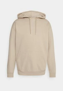 Pier One PLAIN SKATER HOODIE - Sweatshirt - Beige
