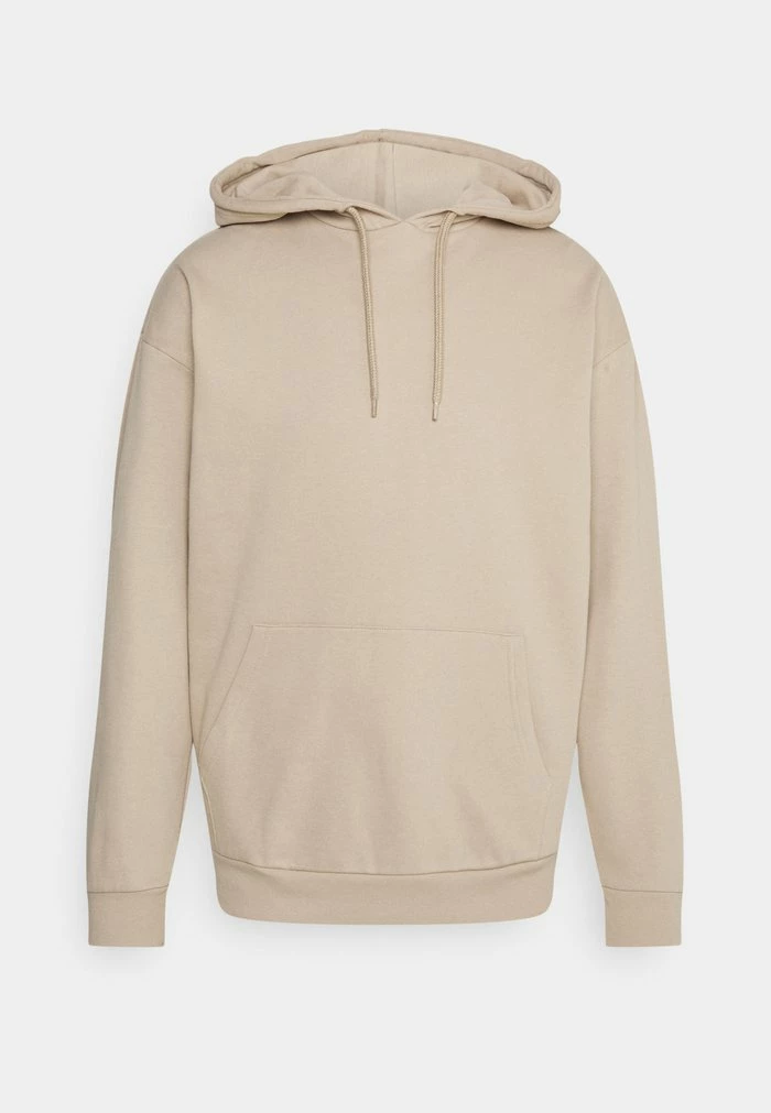 Pier One PLAIN SKATER HOODIE - Sweatshirt - Beige 1 Pier One PLAIN SKATER HOODIE - Sweatshirt - Beige