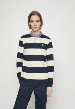 Pier One Polo Shirt - Dark Blue/mottled Beige