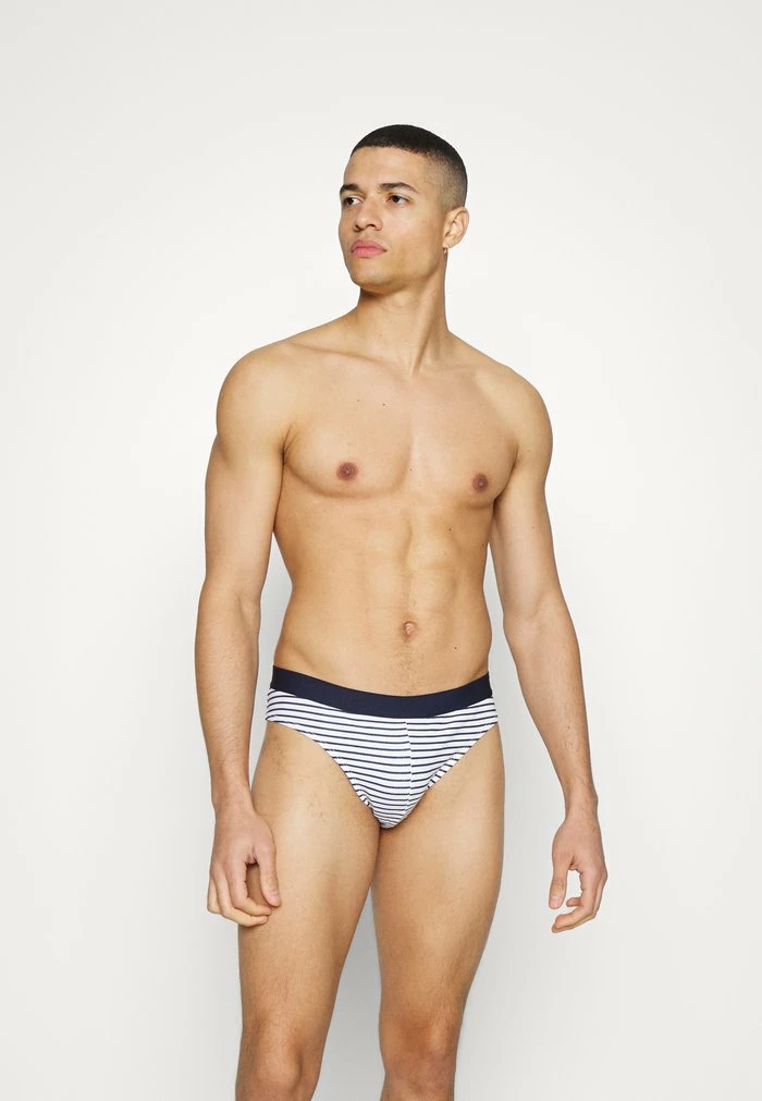 Pier One 3 PACK - Briefs - Dark Blue/white 2 Pier One 3 PACK - Briefs - Dark Blue/white - Image 2