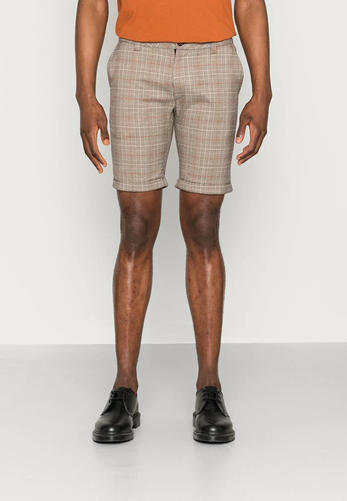 Pier One CHECK SHORTS - Shorts - Beige 1 Pier One CHECK SHORTS - Shorts - Beige