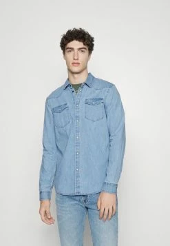 Pier One DENIM - Shirt - Light Blue Denim