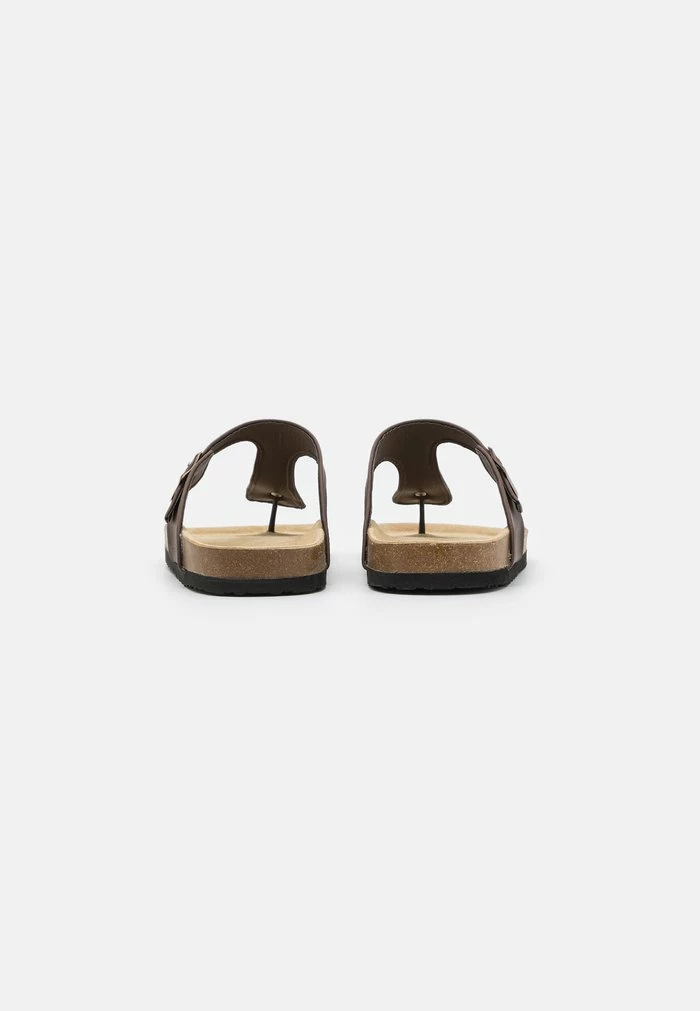 Pier One UNISEX - T-bar Sandals - Brown 3 Pier One UNISEX - T-bar Sandals - Brown - Image 3
