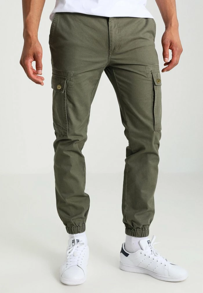 Pier One Cargo Trousers - Olive 1 Pier One Cargo Trousers - Olive