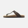 Pier One UNISEX - T-bar Sandals - Brown