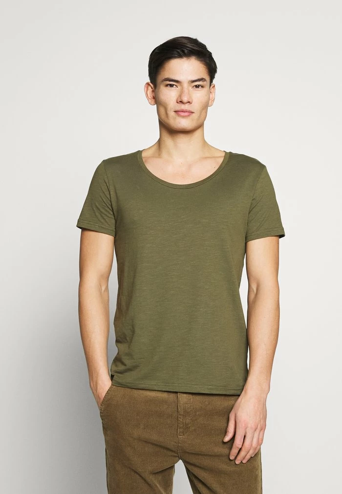 Pier One Basic T-shirt - Khaki 1 Pier One Basic T-shirt - Khaki