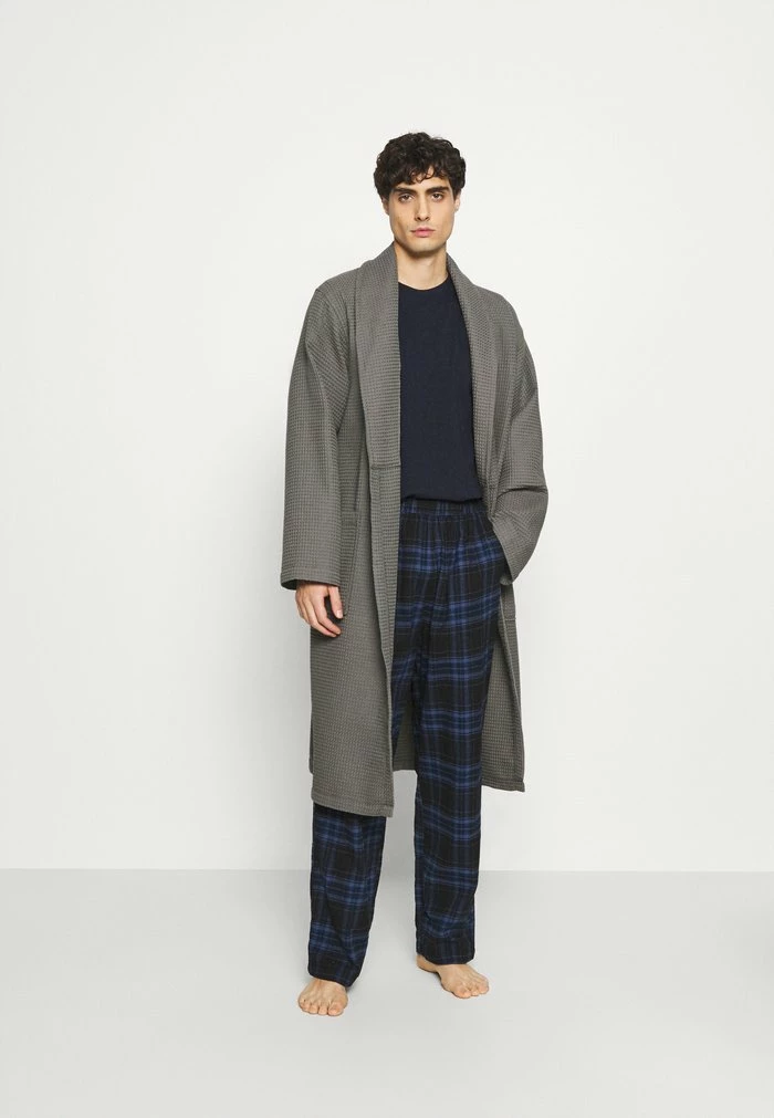 Pier One Dressing Gown - Dark Grey 2 Pier One Dressing Gown - Dark Grey - Image 2