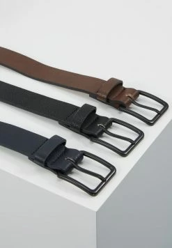 Pier One 3 PACK - Belt - Dark Blue/black/brown -Pier One Shop 3faeb718156b4eec8e602749c4a6454c