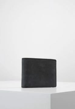 Pier One LEATHER - Wallet - Black
