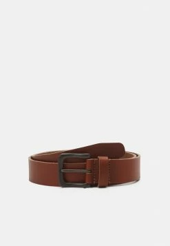 Pier One LEATHER - Belt Business - Cognac