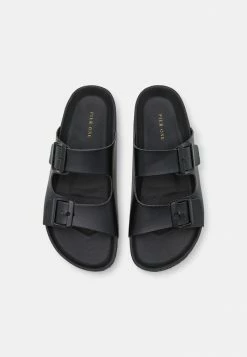 Pier One UNISEX - Slippers - Black -Pier One Shop 48f5d66f7f5042d48db6bc0d24d34b9c