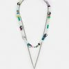 Pier One UNISEX 2 PACK - Necklace - Silver-coloured/multi-coloured