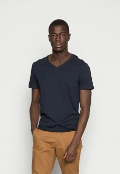 Pier One 5 PACK - Basic T-shirt - White/blue/black -Pier One Shop 4a34d78ca51f42698346376dd60fb2d7